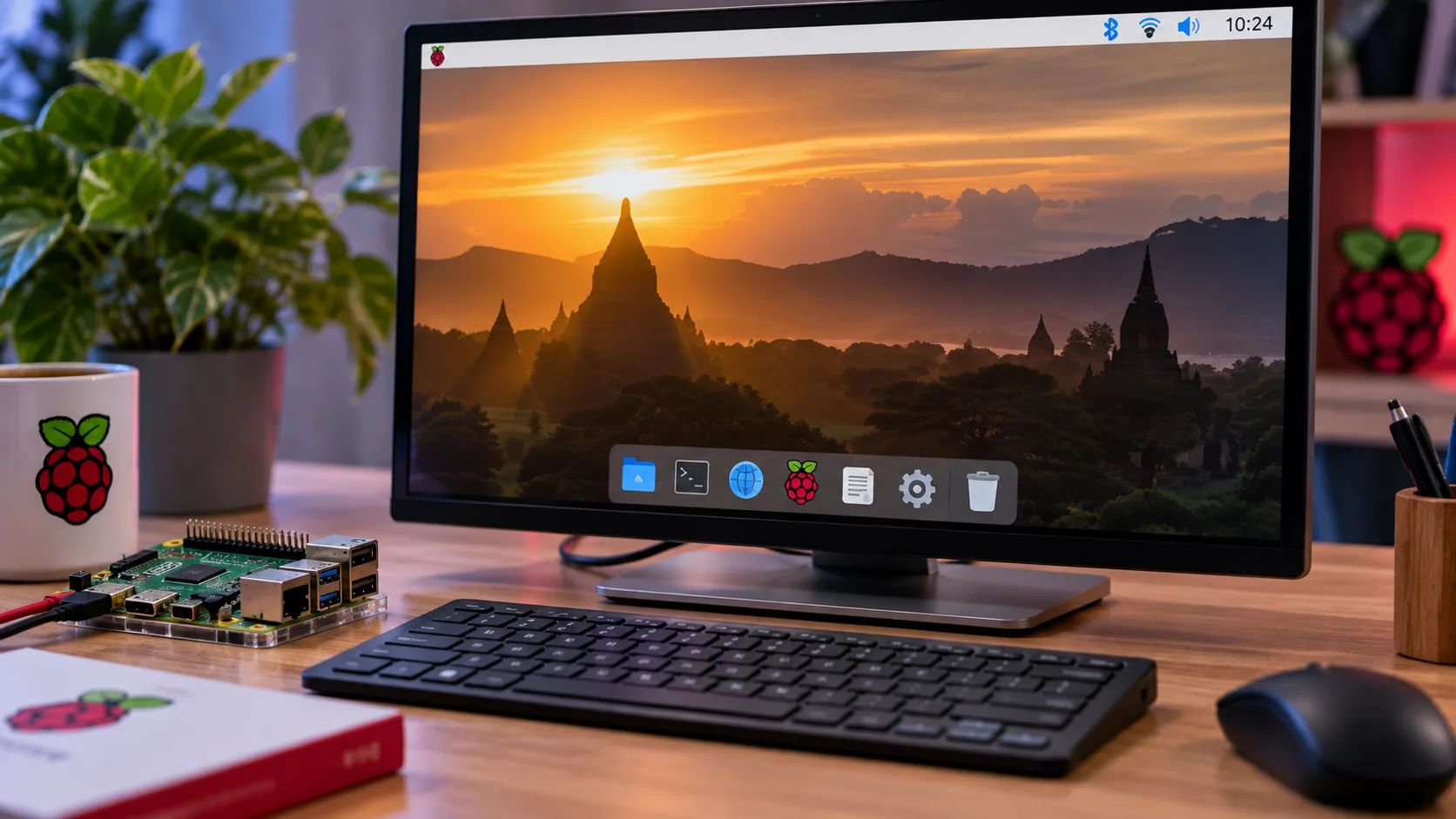 Raspberry Pi Desktop recebe atualização com dock opcional e otimização de memória