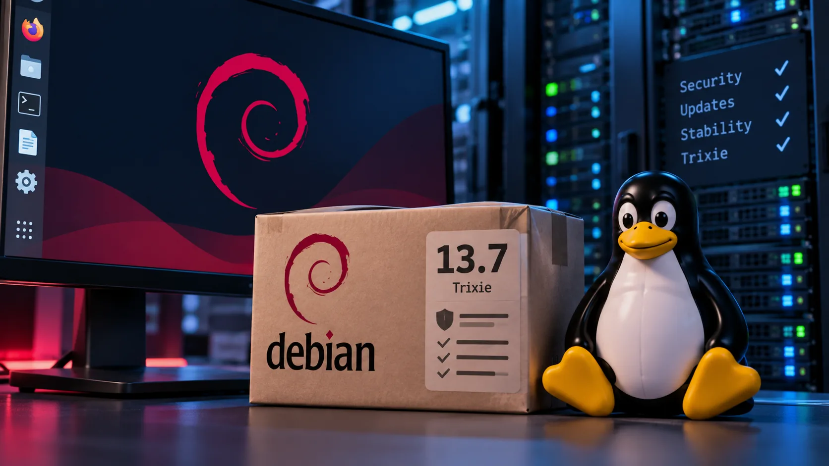 Lançado Debian 13.7: atualização agrupa dezenas de correções de segurança no "Trixie" 2 pMrEo3ax 13 7 lancado correcoes seguranca 1
