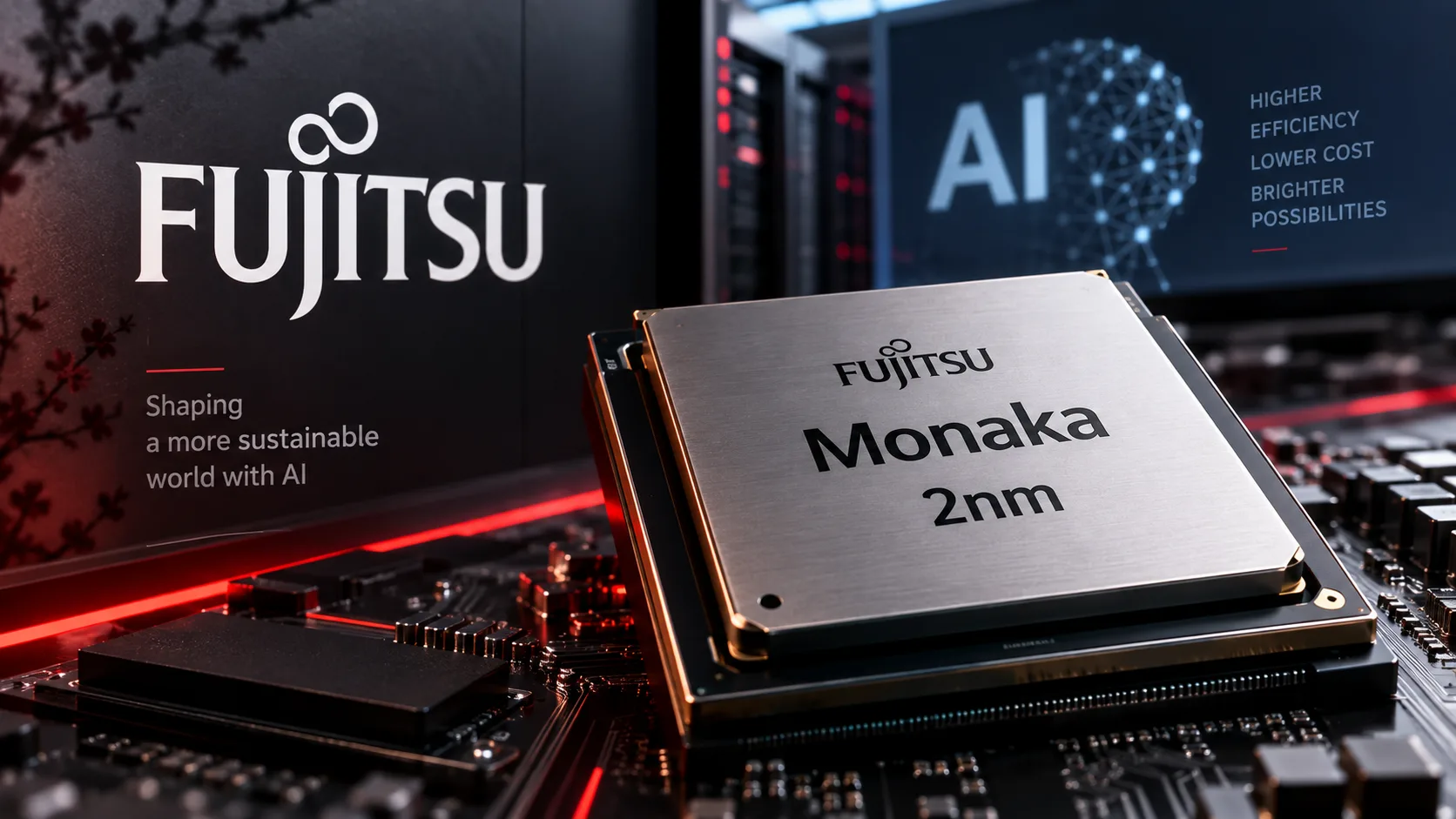 Fujitsu revela CPU Monaka de 2nm projetada para baratear inferência de IA