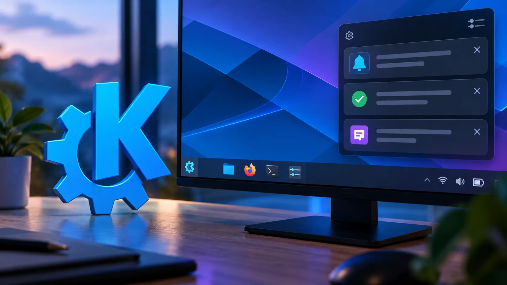 KDE Plasma 6.8 entra em fase de polimento com otimização no cache de notificações