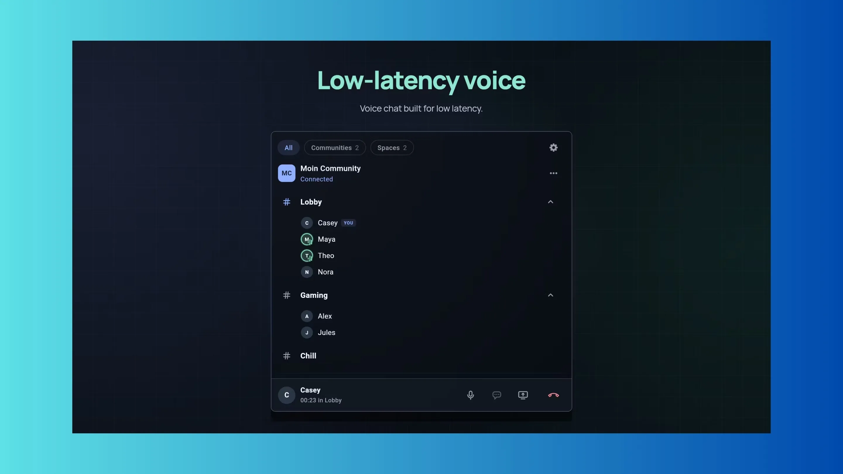 Instale o Moin, um bate-papo por voz, no Ubuntu, Fedora, Debian e outras distribuições Linux com Flatpak 2 Imagem com a interface do Moin