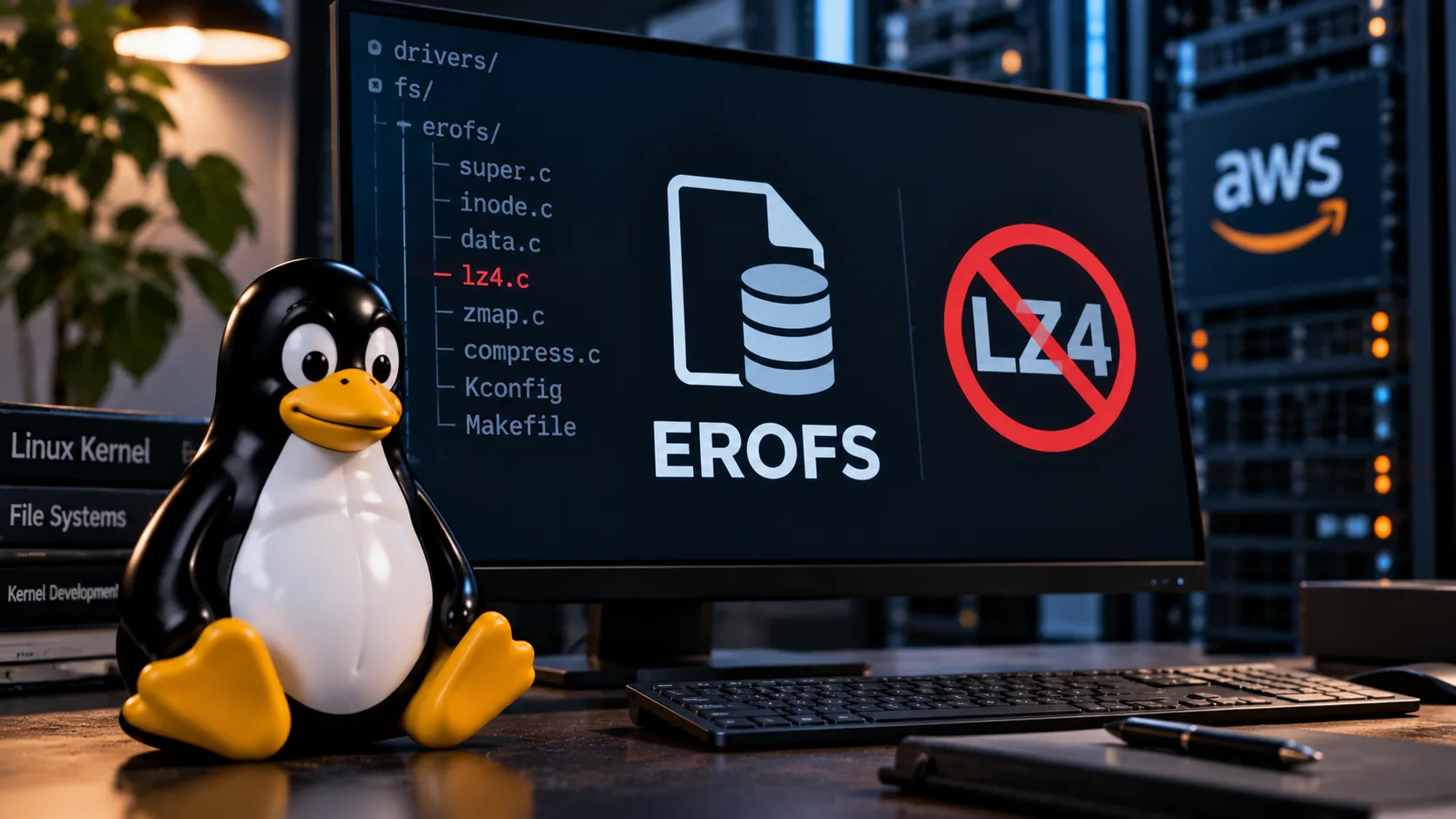 Kernel Linux desativa otimização LZ4 no EROFS após AWS relatar risco de corrupção de dados