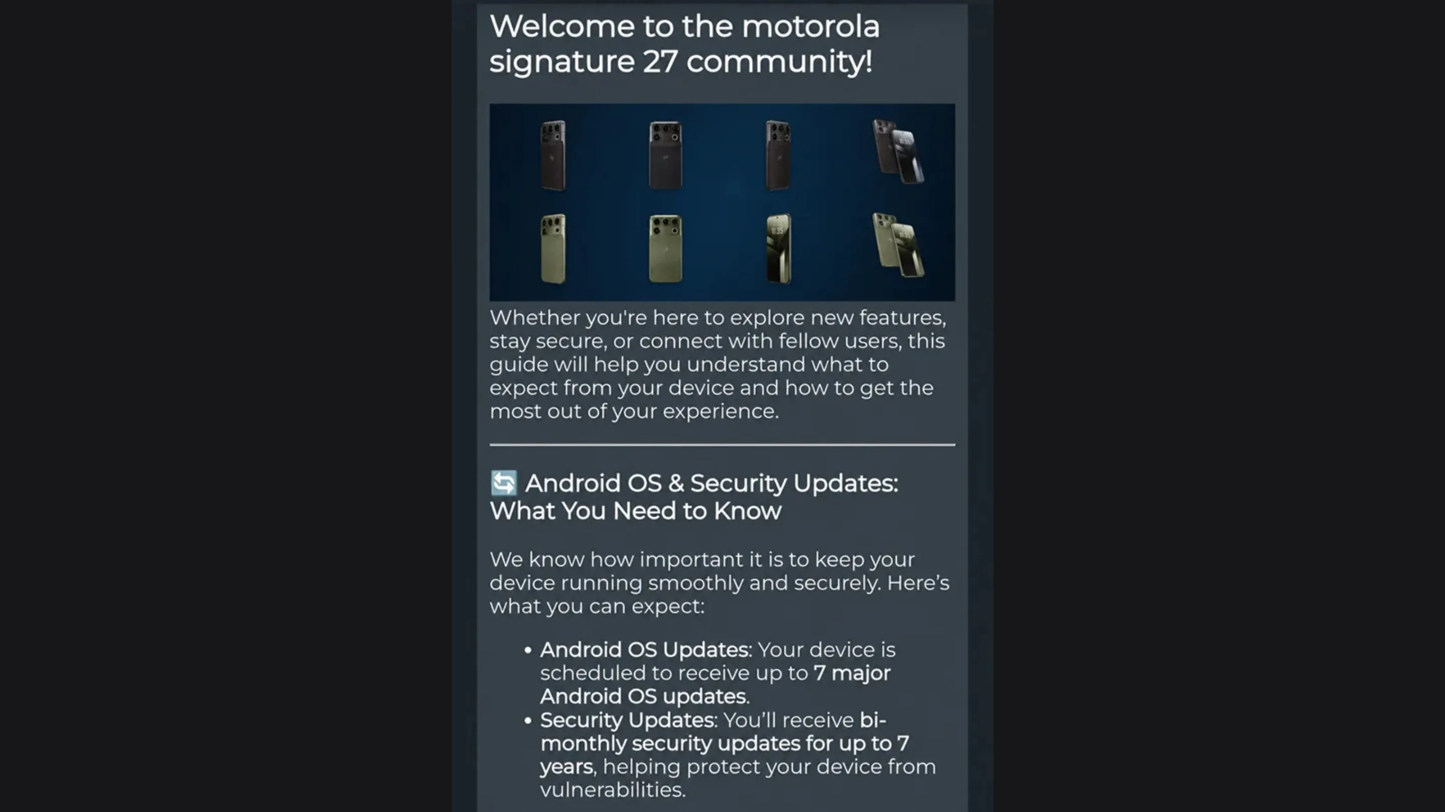 Motorola Signature 27: 7 anos de atualizações têm asterisco 2 613P2jLd signature 27 atualizacoes 7 anos asterisco