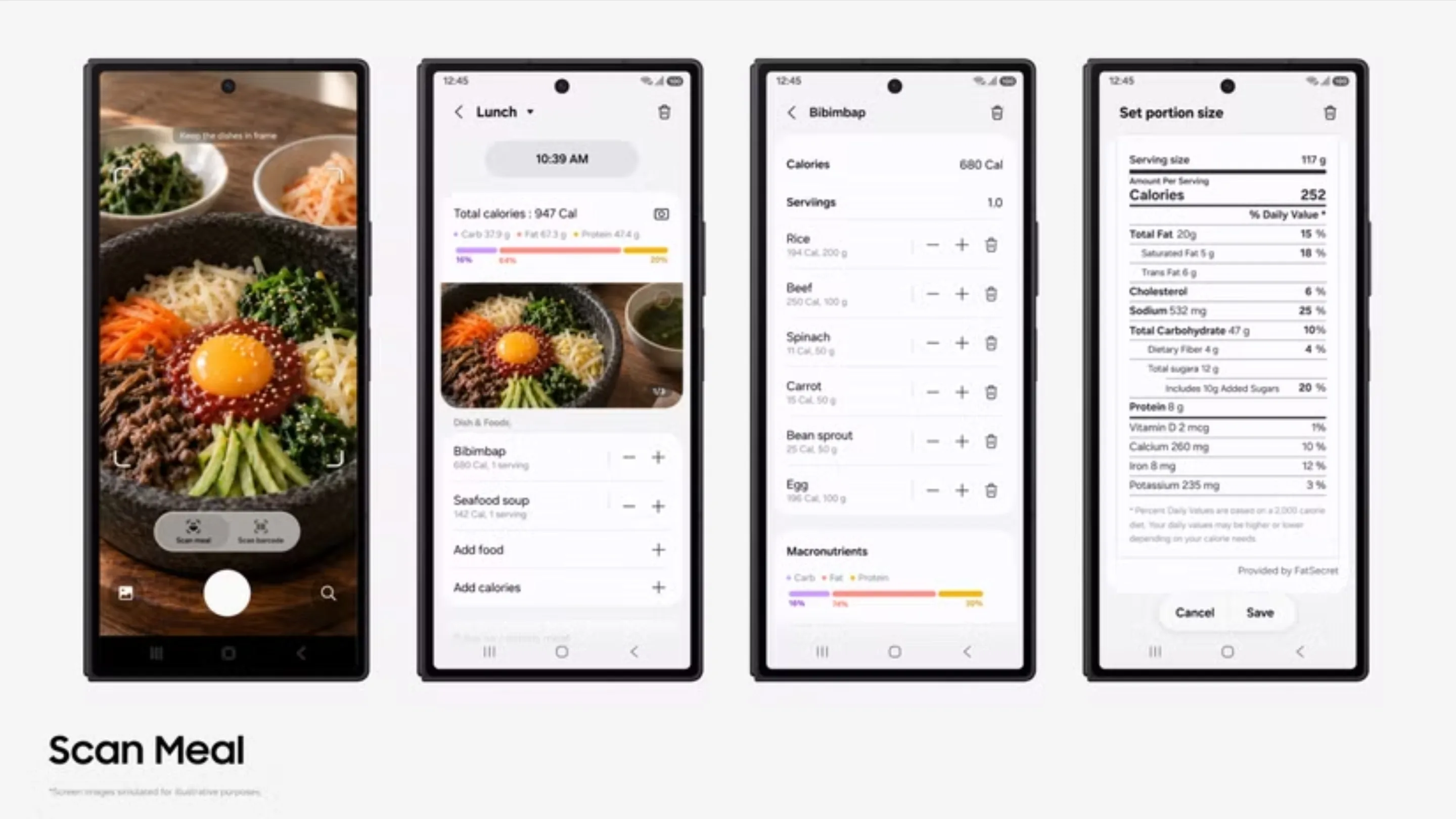 Samsung Health ganha análise de refeições por foto com IA 2 Scan Meal