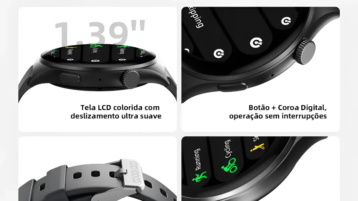 Relógio inteligente Bettdow FB060 traz tela de 1,39 polegada e chamadas por Bluetooth 3 image 18