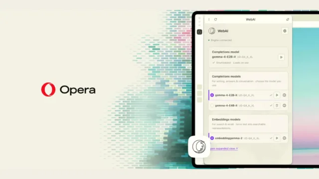 JREeKDRK opera one ia local no navegador webai