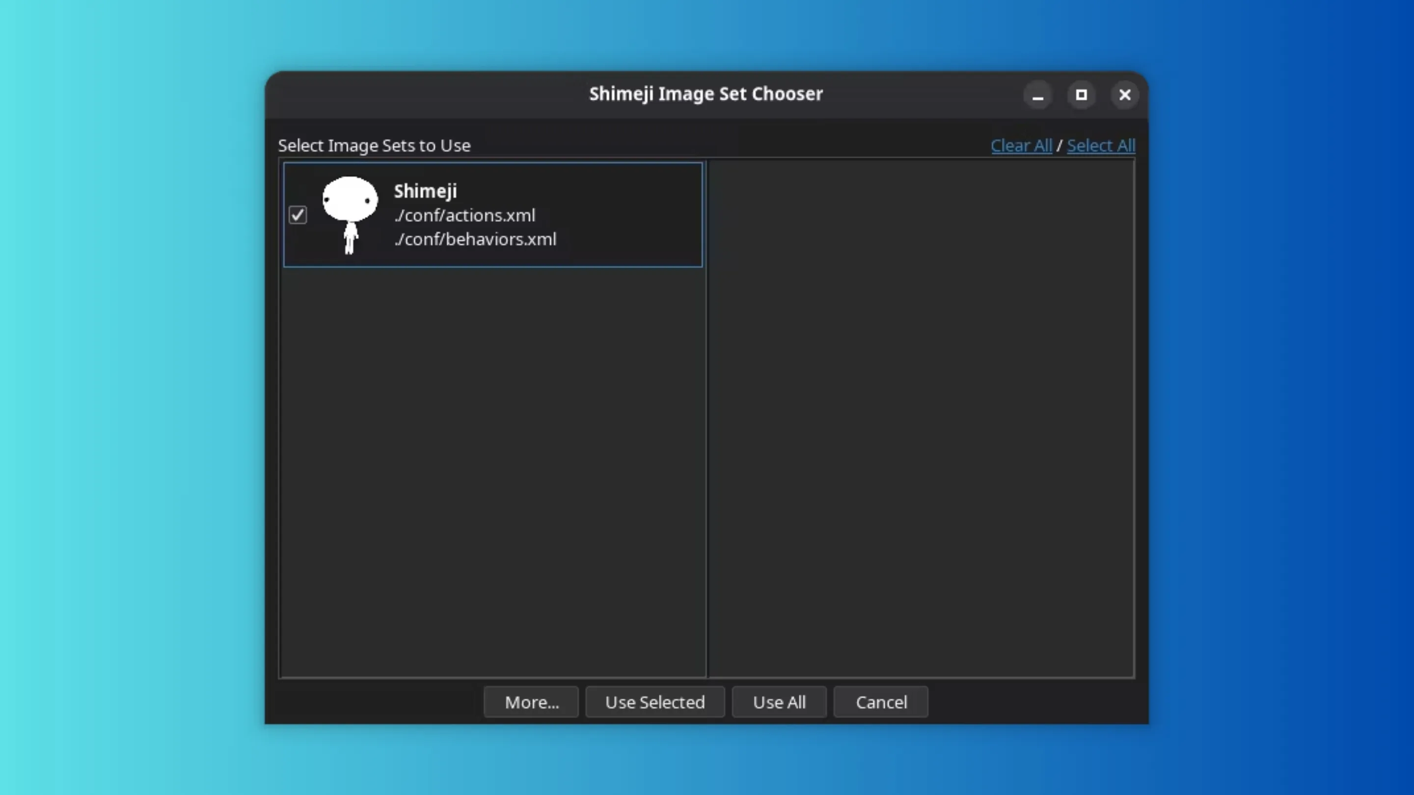 Imagem com a interface do ShumeLinux