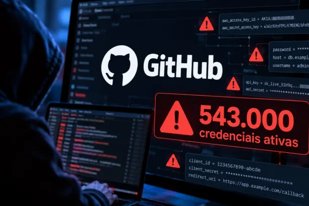ZU9fXhKs vazamento credenciais ativas github analise