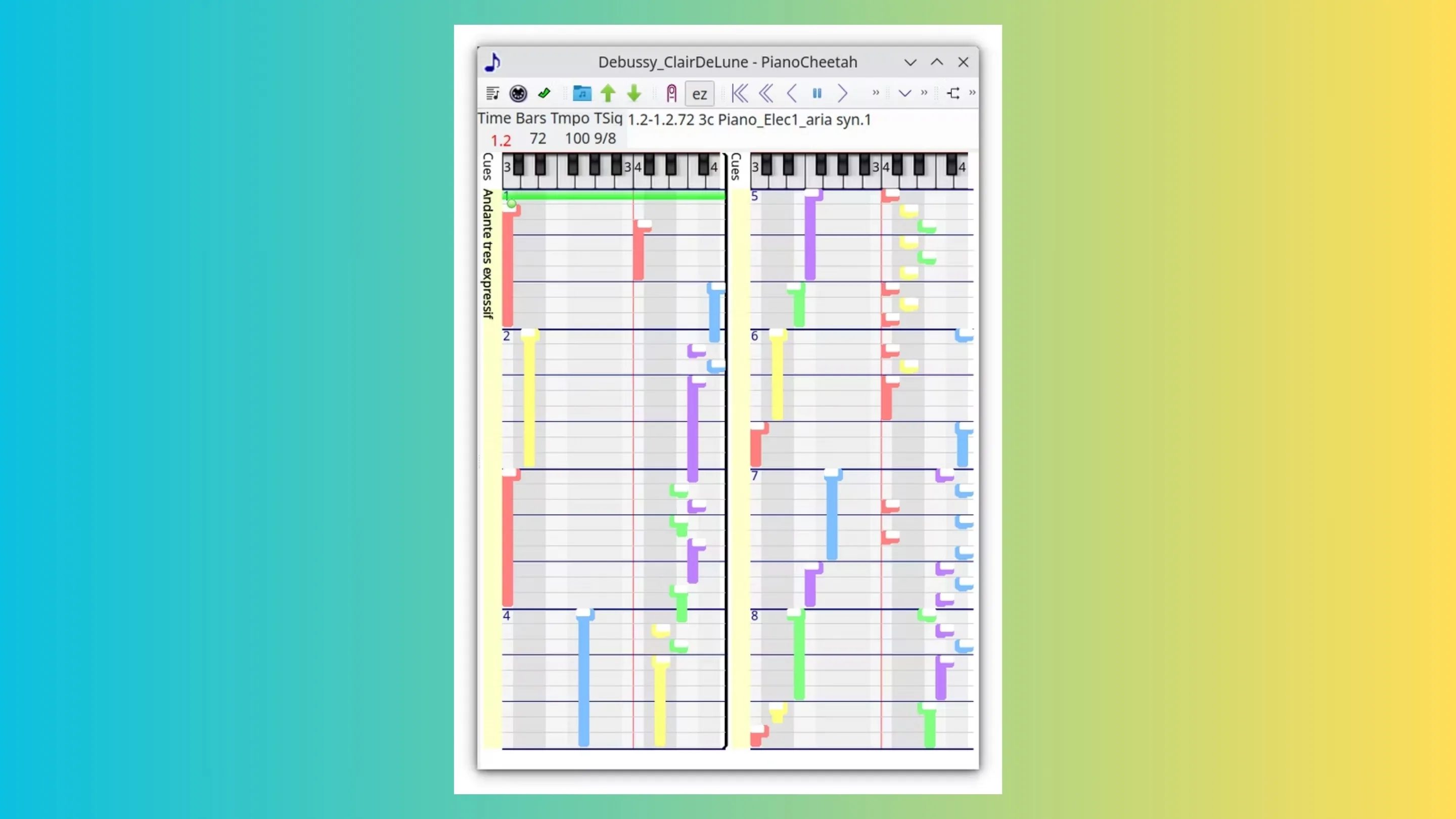 Instale o pianocheetah, um piano digital, no Ubuntu, Fedora, Debian e outras distribuições Linux com Flatpak 2 Imagem com a interface do pianocheetah