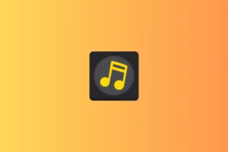 Imagem com a logomarca do VCMusic