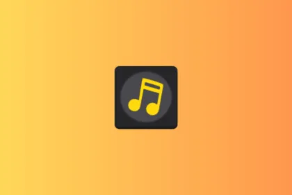 Imagem com a logomarca do VCMusic