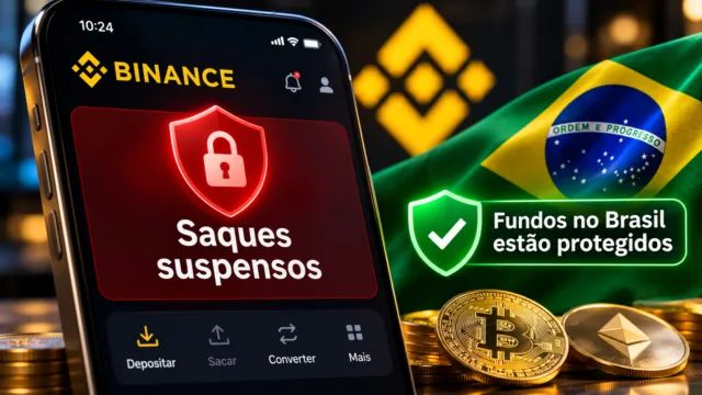 suspende saques incidente seguranca
