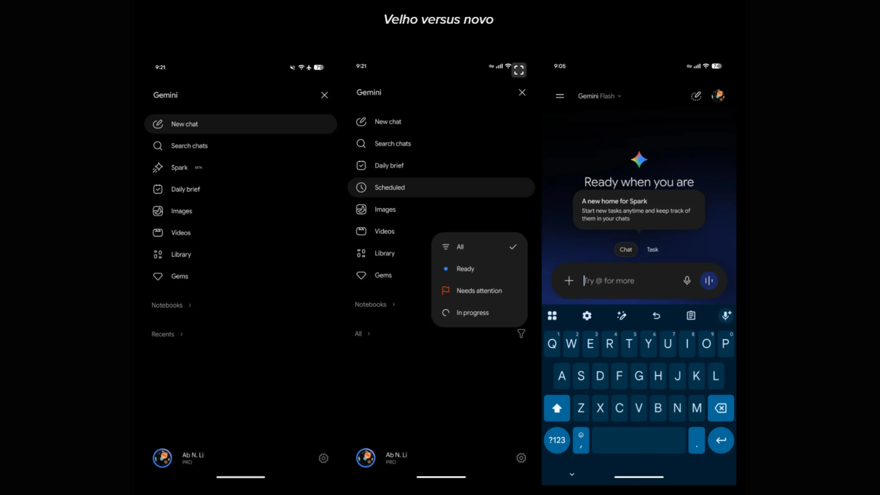 Google Gemini atualiza interface e integra o Gemini Spark 2 qEa3DxD1 gemini atualizacao tarefas spark